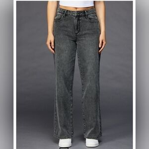 RSQ Charcoal Wide Leg Women's Jeans